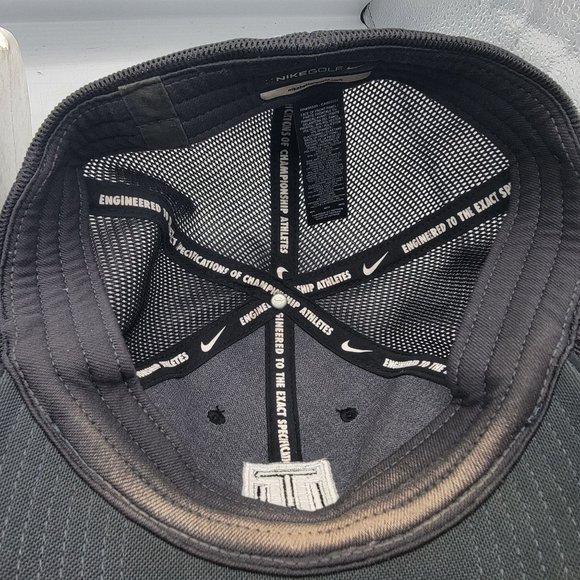 Nike Golf Tiger Woods Adults Trucker Hat Black Breathable Adjustable Casual - Picture 7 of 10